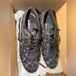 Coach Black Denim Sneakers size 9.5